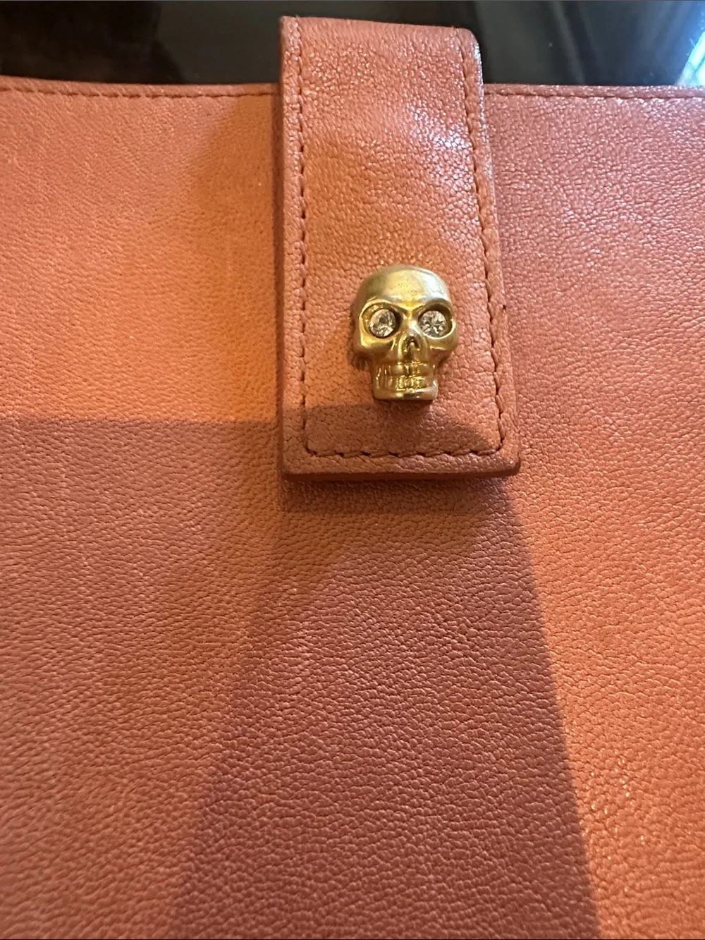 Alexander McQueen skull coral iPad case